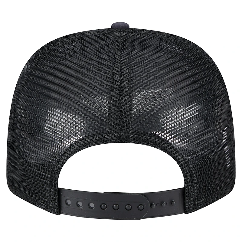 Casquette extensible à bouton-pression New Era noire New York Yankees Adventure Drinks Pattern 9SEVENTY pour homme