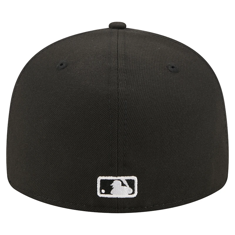 Men's New Era Black York Yankees Americana Bald Eagle Pre-Curved 59FIFTY Fitted Hat