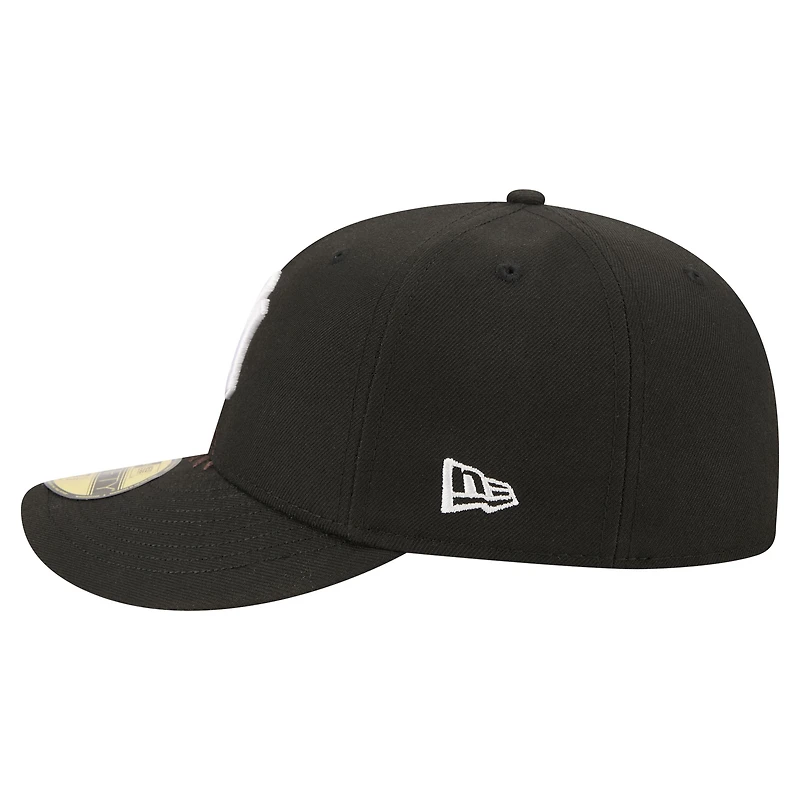 Men's New Era Black York Yankees Americana Bald Eagle Pre-Curved 59FIFTY Fitted Hat