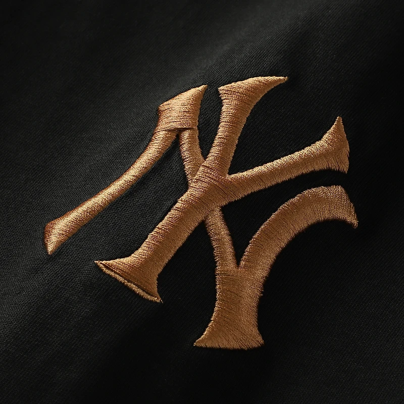 Men's New Era  Black York Yankees Bronze Logo with Cross Bats Established T-Shirt