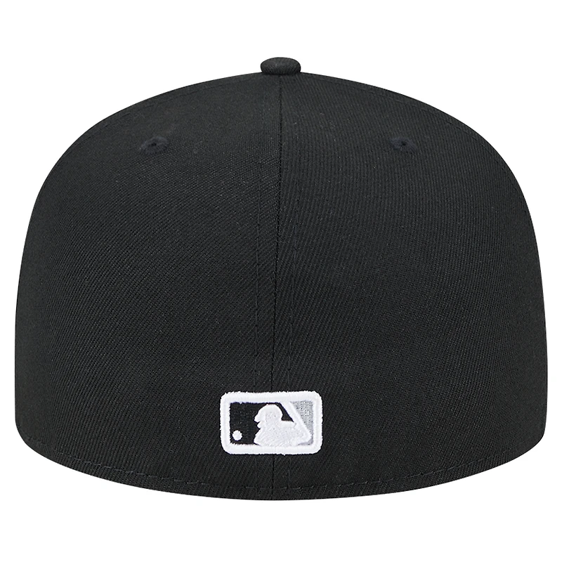 Men's New Era Black York Yankees Checkered Undervisor 59FIFTY Fitted Hat
