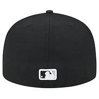 Men's New Era Black York Yankees Checkered Undervisor 59FIFTY Fitted Hat
