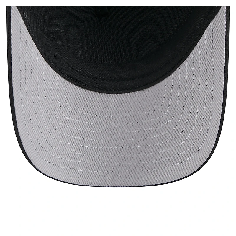 Men's New Era Black New York Yankees City Initial 9FORTY A-Frame M-Crown Adjustable Trucker Hat