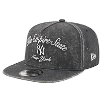 Men's New Era Black New York Yankees City Slogan A-Frame 9FIFTY Snapback Hat
