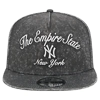 Men's New Era Black New York Yankees City Slogan A-Frame 9FIFTY Snapback Hat