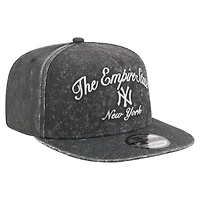 Men's New Era Black New York Yankees City Slogan A-Frame 9FIFTY Snapback Hat