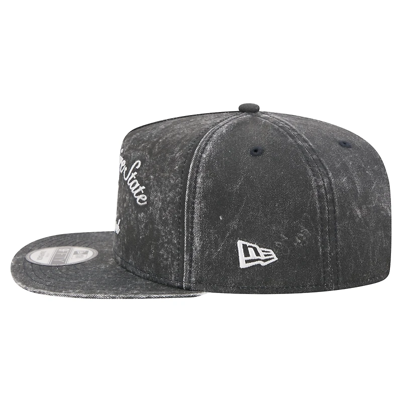 Men's New Era Black New York Yankees City Slogan A-Frame 9FIFTY Snapback Hat