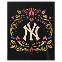 T-shirt noir New Era York Yankees Día de los Muertos pour hommes