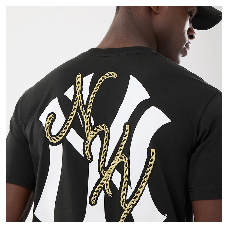 Men's New Era Black York Yankees Injection Lifestyle Urban Ranchwear T-Shirt