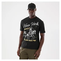 Men's New Era  Black York Yankees Injection Lifestyle Urban Ranchwear T-Shirt