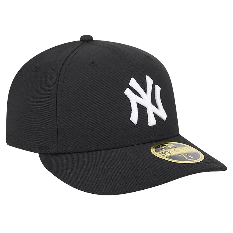 Casquette ajustée 59FIFTY à profil bas des New York Yankees Era pour hommes, noire