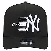 Men's New Era  Black New York Yankees Motion A-Frame 9FIFTY Snapback Hat