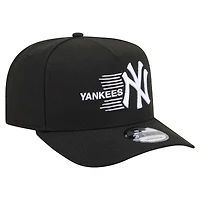Men's New Era  Black New York Yankees Motion A-Frame 9FIFTY Snapback Hat