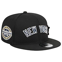 Men's New Era Black New York Yankees Post Up Pin 9FIFTY Snapback Hat