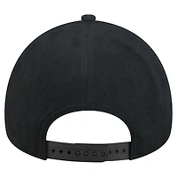 Men's New Era  Black New York Yankees Script Text 9FORTY A-Frame Adjustable Hat
