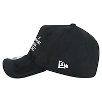 Men's New Era  Black New York Yankees Script Text 9FORTY A-Frame Adjustable Hat