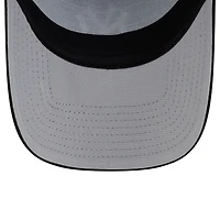 Men's New Era Black New York Yankees Side Script 9FORTY A-Frame Trucker Adjustable Hat