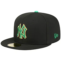Men's New Era  Black York Yankees St. Patrick's Day 59FIFTY Fitted Hat