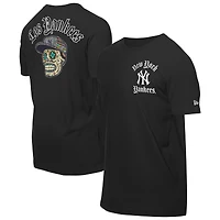 T-shirt New Era noir pour homme avec motif Sugar Skulls des Yankees de York