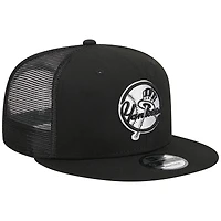 Casquette Snapback Trucker 9FIFTY des New York Yankees New Era noire pour homme