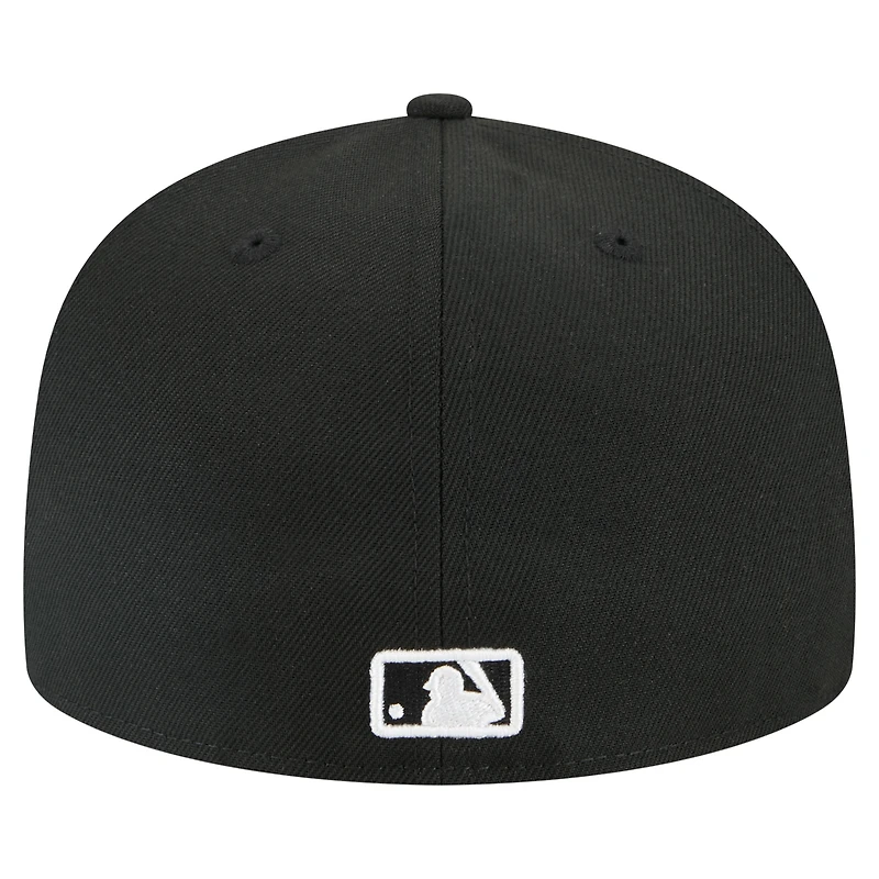Casquette ajustée New Era noire York Yankees Tri-Hit 59FIFTY pour homme