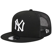 Casquette Snapback New York Yankees Trucker 9FIFTY New Era noire pour homme