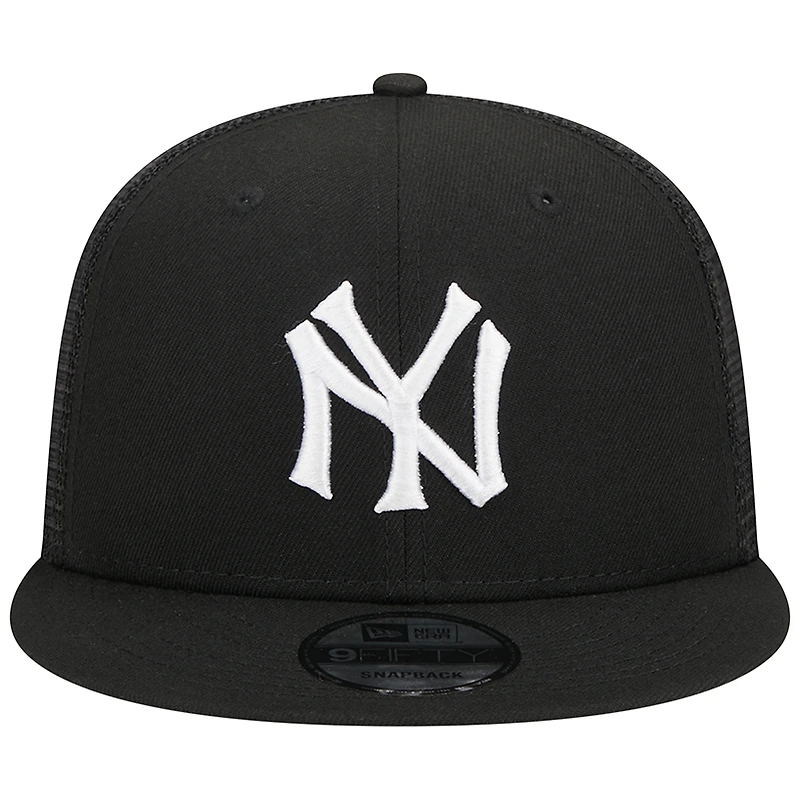Casquette Snapback New York Yankees Trucker 9FIFTY New Era noire pour homme