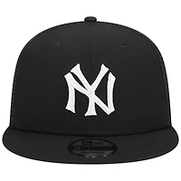 Casquette Snapback New York Yankees Trucker 9FIFTY New Era noire pour homme