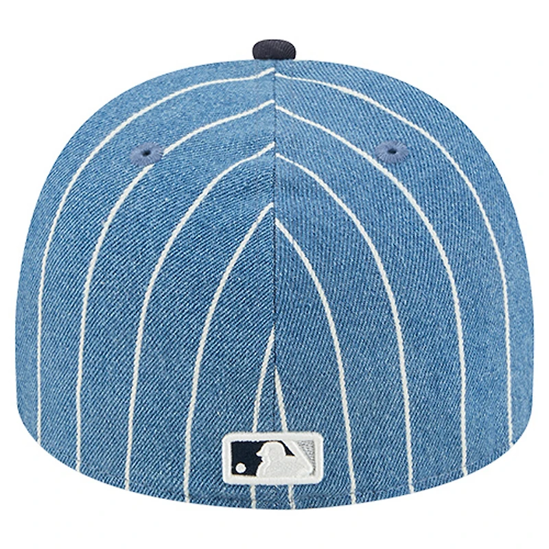 Men's New Era Blue/Navy York Yankees Parallel A-Frame 59FIFTY Fitted Hat