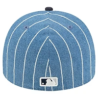 Men's New Era  Blue/Navy York Yankees Parallel A-Frame 59FIFTY Fitted Hat