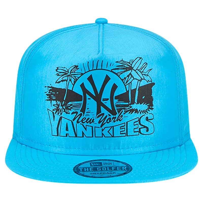 Men's New Era Blue New York Yankees Neon Golfer Snapback Hat