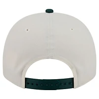 Men's New Era  Cream/Dark Green New York Yankees Chrome A-Frame 9FIFTY Snapback Hat