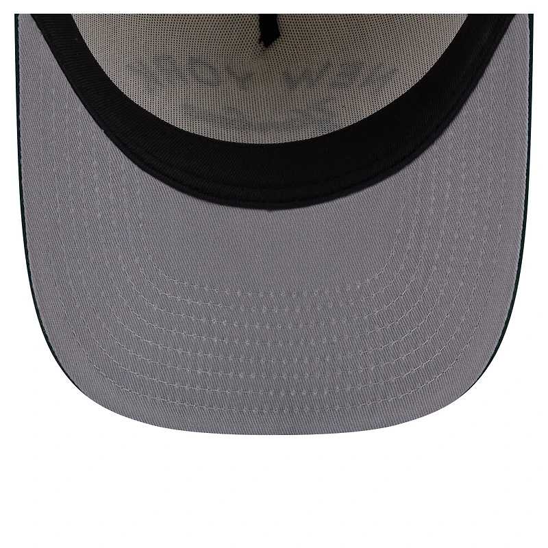 Men's New Era  Cream/Dark Green New York Yankees Chrome A-Frame 9FIFTY Snapback Hat