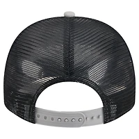 Men's New Era Cream/Navy New York Yankees Banner A-Frame 9FIFTY Trucker Snapback Hat