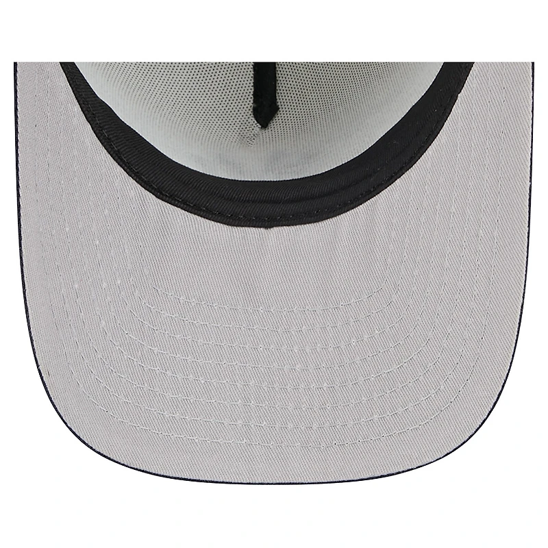 Men's New Era Cream/Navy New York Yankees Banner A-Frame 9FIFTY Trucker Snapback Hat