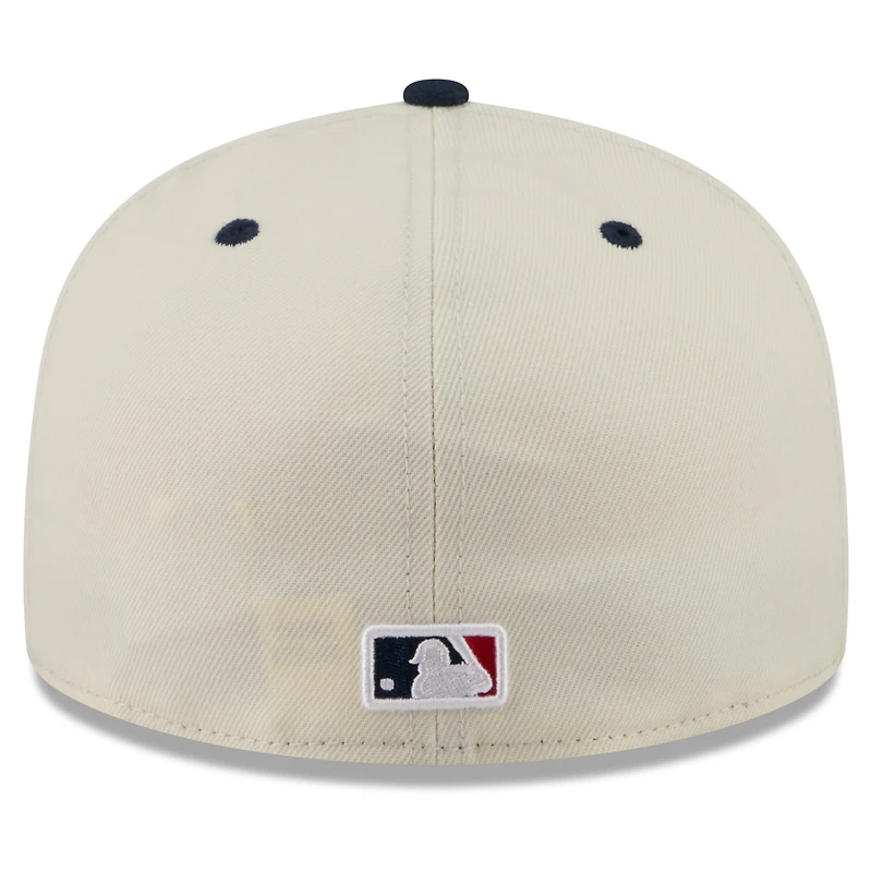 Men's New Era Cream/Navy York Yankees USA 250 Fourth of July 59FIFTY Fitted Hat