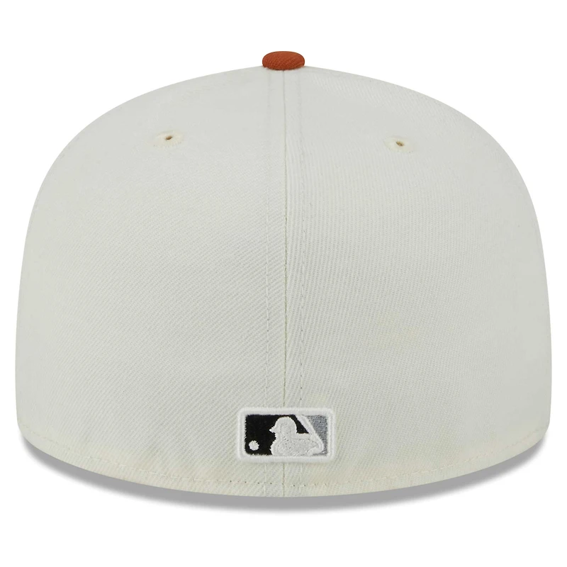 Casquette ajustée 59FIFTY New York Yankees Era pour hommes, crème/orange