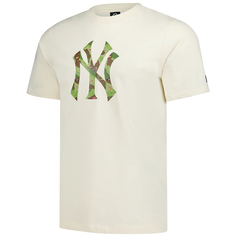 Men's New Era Cream BBC X York Yankees Starfield Logo T-Shirt