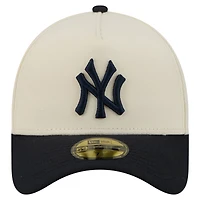 Men's New Era  Cream York Yankees Chrome A-Frame 59FORTY Fitted Hat