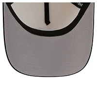 Casquette ajustée New Era crème pour homme, York Yankees, modèle 59FORTY chromé.