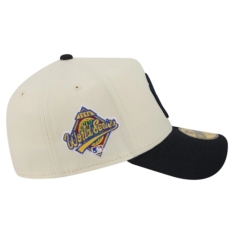 Men's New Era  Cream York Yankees Chrome A-Frame 59FORTY Fitted Hat