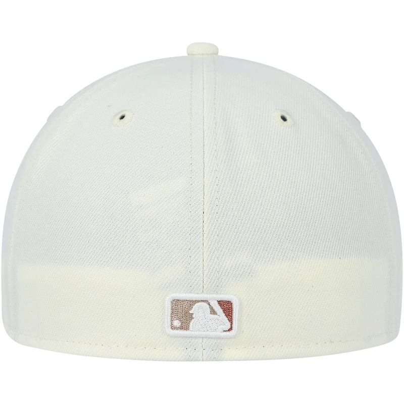 Men's New Era Cream York Yankees Chrome Camel Rust Undervisor 59FIFTY Fitted Hat