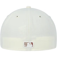 Men's New Era Cream York Yankees Chrome Camel Rust Undervisor 59FIFTY Fitted Hat
