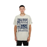 Men's New Era  Cream York Yankees Injection Lifestyle Foodie Fashion T-Shirt