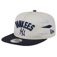 Casquette Snapback Iron Golfer New Era pour homme, couleur crème, New York Yankees