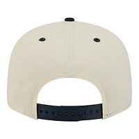 Men's New Era Cream New York Yankees Oversized Slogan 9FIFTY Snapback Hat