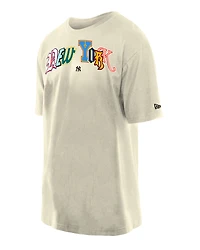 Men's New Era  Cream York Yankees Ransom Note Oversized T-Shirt