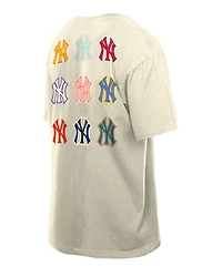 Men's New Era  Cream York Yankees Ransom Note Oversized T-Shirt