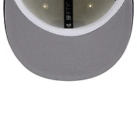 Men's New Era Cream York Yankees Top Hat Chrome 59FIFTY Fitted