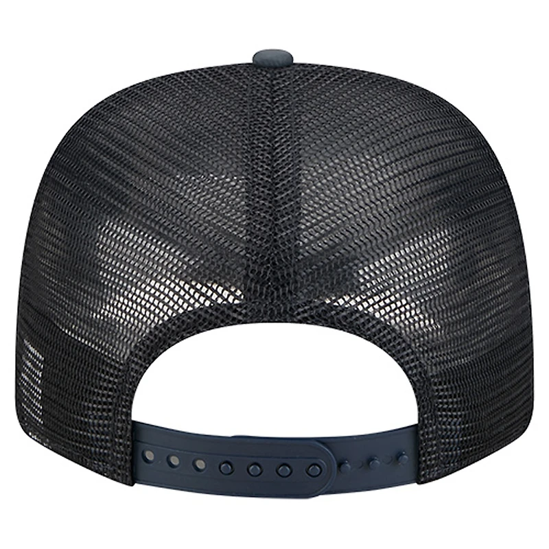 Casquette ajustable New Era 9SEVENTY en denim/bleu marine pour homme des Yankees de New York Aztec Denim